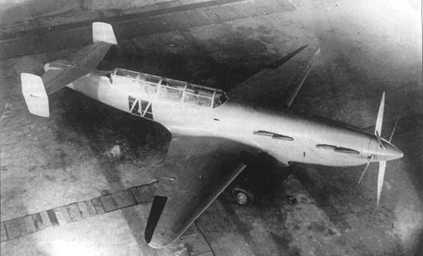 И-1.2хМ-107. Далекий истребитель. Проект. Болховитинов. СССР. 1940г